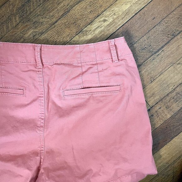 LOFT the washed twill short orange high waisted summer shorts denim pockets casu - Picture 5 of 5